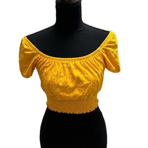 Off the shoulder crop top